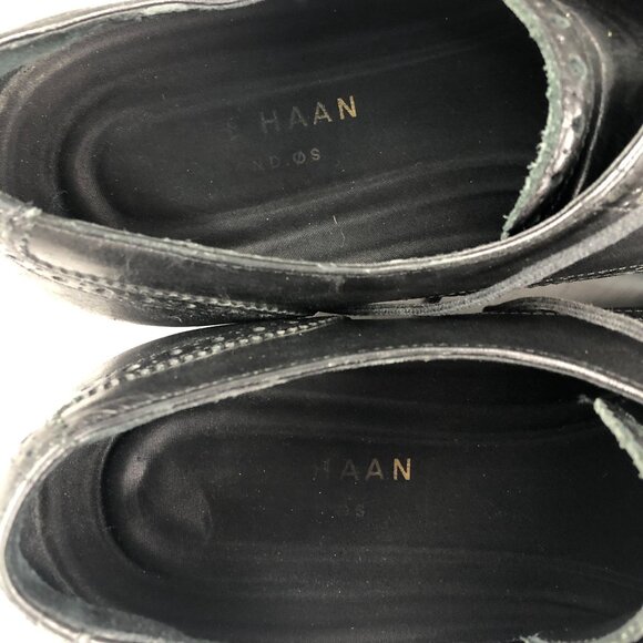 Cole Haan Men\'s Size 12M Grand.OS Henry Black Leather Plain Toe Dress Shoes main image 12